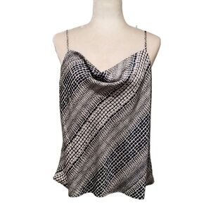 Banana Republic Womens Animal Print Cowl Neck Cami Size Petite Large